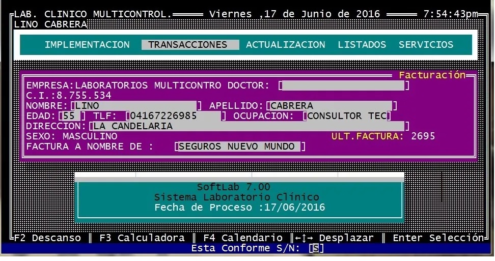 Como se cargan los datos del Paciente